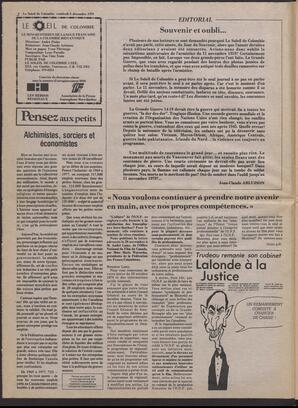 Le Soleil de Colombie, December 8, 1978, page 2