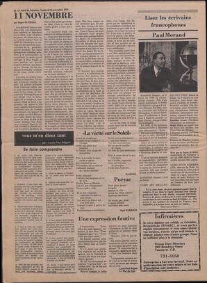Le Soleil de Colombie, November 24, 1978, page 20