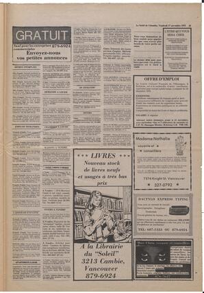 Le Soleil de Colombie, November 17, 1978, page 23