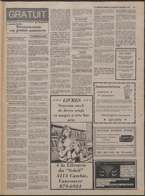 Le Soleil de Colombie, November 10, 1978, page 23