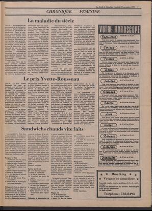 Le Soleil de Colombie, November 10, 1978, page 21