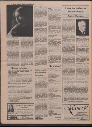 Le Soleil de Colombie, November 10, 1978, page 20
