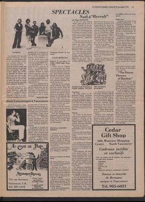 Le Soleil de Colombie, November 10, 1978, page 17