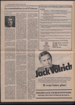 Le Soleil de Colombie, November 10, 1978, page 6