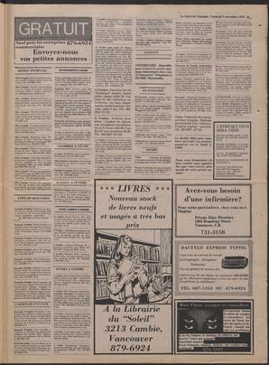 Le Soleil de Colombie, November 3, 1978, page 19
