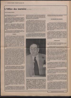 Le Soleil de Colombie, November 3, 1978, page 6