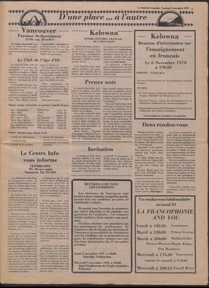 Le Soleil de Colombie, November 3, 1978, page 3
