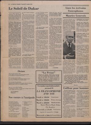 Le Soleil de Colombie, October 27, 1978, page 18