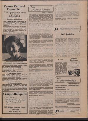 Le Soleil de Colombie, October 27, 1978, page 15