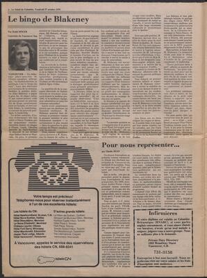 Le Soleil de Colombie, October 27, 1978, page 4