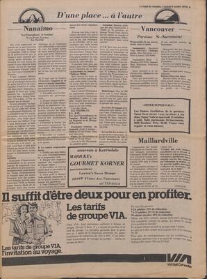 Le Soleil de Colombie, October 6, 1978, page 3