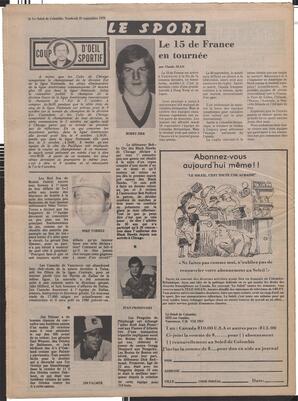 Le Soleil de Colombie, September 29, 1978, page 20