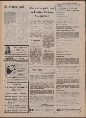 Le Soleil de Colombie, September 29, 1978, page 13