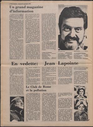 Le Soleil de Colombie, September 29, 1978, page 12