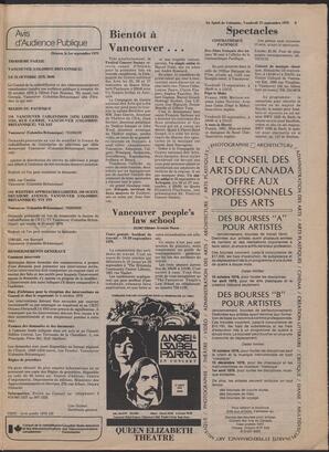 Le Soleil de Colombie, September 15, 1978, page 13