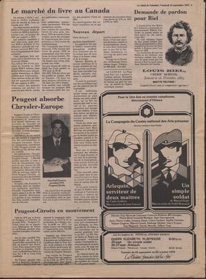 Le Soleil de Colombie, September 15, 1978, page 5