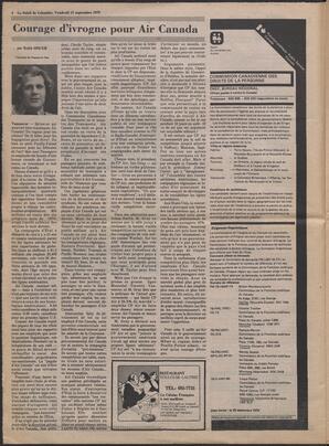 Le Soleil de Colombie, September 15, 1978, page 4