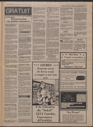 Le Soleil de Colombie, September 1, 1978, page 19
