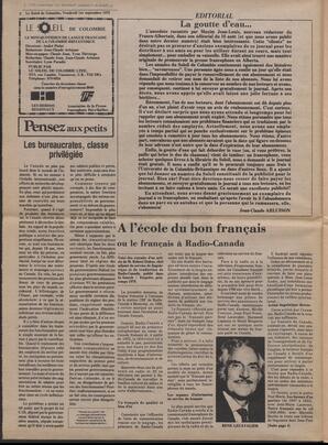 Le Soleil de Colombie, September 1, 1978, page 2