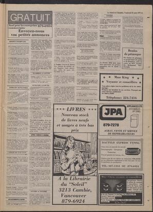 Le Soleil de Colombie, August 25, 1978, page 17