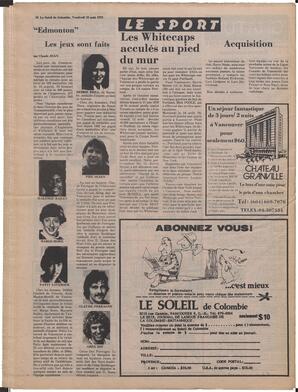 Le Soleil de Colombie, August 18, 1978, page 20