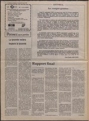 Le Soleil de Colombie, August 18, 1978, page 2