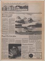 Le Soleil de Colombie, August 11, 1978