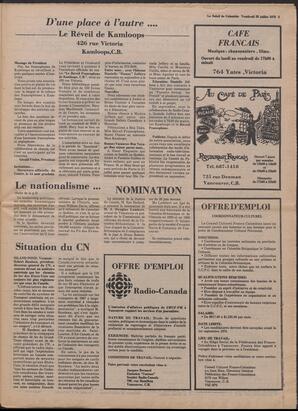 Le Soleil de Colombie, July 28, 1978, page 3