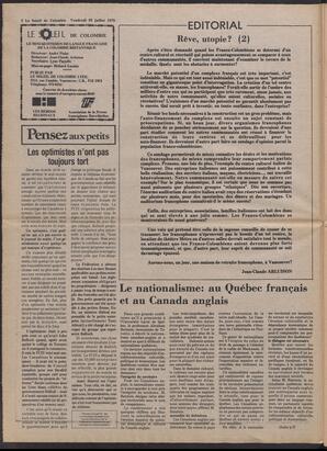 Le Soleil de Colombie, July 28, 1978, page 2