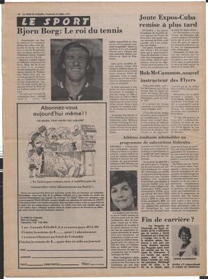 Le Soleil de Colombie, July 14, 1978, page 20