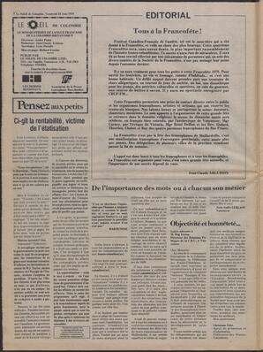 Le Soleil de Colombie, June 23, 1978, page 2