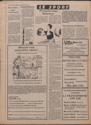 Le Soleil de Colombie, June 9, 1978, page 20