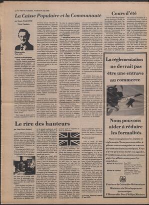 Le Soleil de Colombie, June 9, 1978, page 16