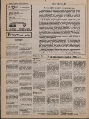 Le Soleil de Colombie, May 19, 1978, page 2