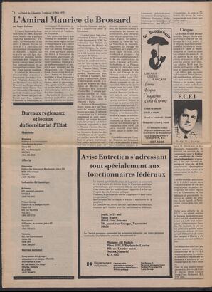 Le Soleil de Colombie, May 12, 1978, page 8