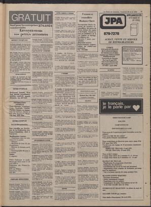 Le Soleil de Colombie, April 28, 1978, page 31
