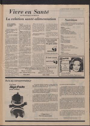 Le Soleil de Colombie, April 28, 1978, page 29