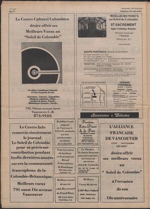 Le Soleil de Colombie, April 28, 1978, page 14