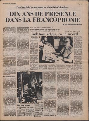 Le Soleil de Colombie, April 28, 1978, page 11
