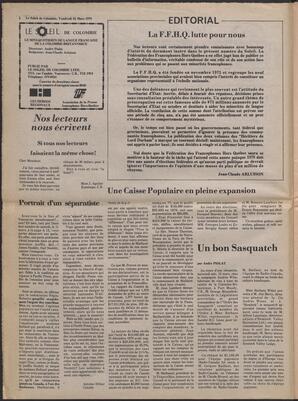 Le Soleil de Colombie, March 24, 1978, page 2