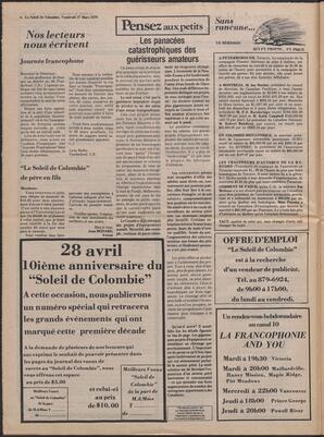Le Soleil de Colombie, March 17, 1978, page 4