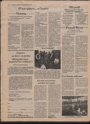 Le Soleil de Colombie, March 10, 1978, page 20