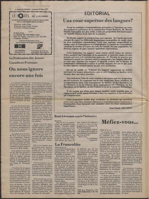Le Soleil de Colombie, March 10, 1978, page 2