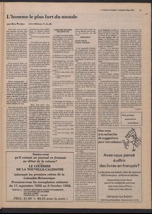 Le Soleil de Colombie, March 3, 1978, page 23