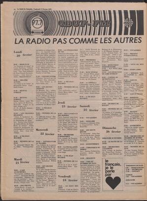 Le Soleil de Colombie, February 17, 1978, page 22