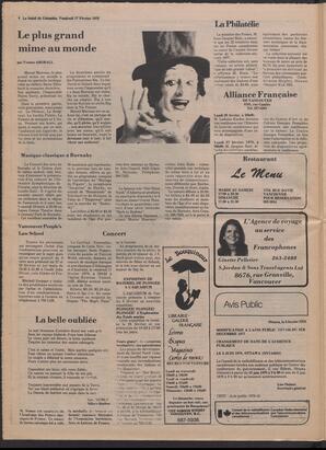 Le Soleil de Colombie, February 17, 1978, page 8