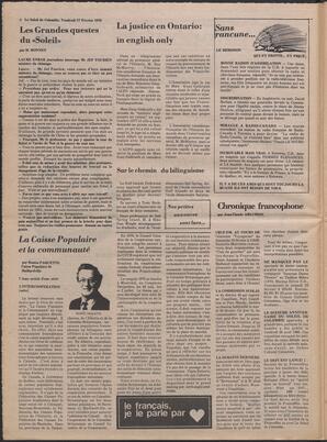 Le Soleil de Colombie, February 17, 1978, page 4