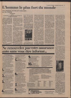 Le Soleil de Colombie, February 3, 1978, page 15
