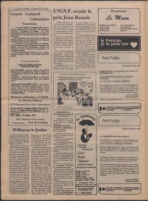 Le Soleil de Colombie, February 3, 1978, page 8