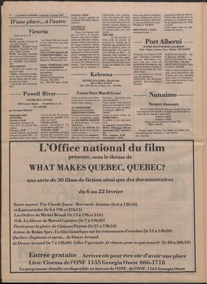Le Soleil de Colombie, February 3, 1978, page 6